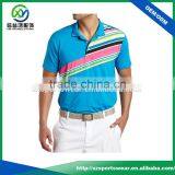 100% Polyester Sublimation Printing Colourful Design Dry Fit Golf Polo Shirts thumbnail-1