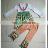 Wholesale Children's Boutique Clothing Best Selling Products 2017 in Usa Rural Style Girl Long Sleeve Suit thumbnail-1