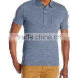 Men's Jersey Cotton Slub Polo Tee Shirt With Pocket thumbnail-5