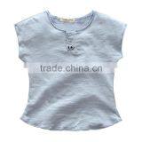 Wholesale Summer Cotton Short Sleeves Boys Kids Round Neck T-shirt thumbnail-3