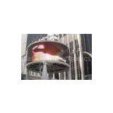 DIP P10 Outdoor Curved LED Display For Bus Station , 7000 Cd/m2