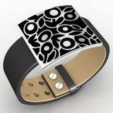 Women Stainless Steel Plated Colorful Enamel Bangle Bracelet thumbnail-5