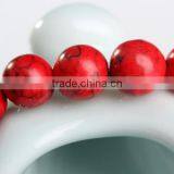 New Red Color Hot Sale Natural Turquoise Beads Jewelry With Round and Different Size thumbnail-3