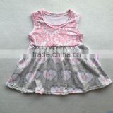 Wholesale baby girls fancy party dress boutique kids cotton sleeveless summer one pc outfit clothes dress