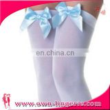sexy japanese stocking,cotton stocking with bow knot