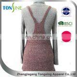 Woman's Winter Vest Dress With Side of the Lotus Leaf thumbnail-2