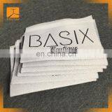 Rectangle Boat Shape Customized Size High Damask Apparels Woven Label Heat Seal Label for Clothing