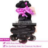 Natural curly hair extensions body wave human hair weft