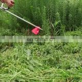 Professional weeder mini tools grass cutting machine Agricultural Hand Push Brush Cutter with 2 wheels