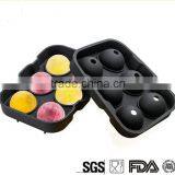 2017 New High Quality 6 Cavity Ball Shape Silicone Ice Cube Tray / Silicone Ball Shape Ice Cube Tray Mold/Silicon Ice Ball Mould thumbnail-1