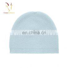 Lovely Grey 100 Pure Cashmere Beanie Hat Sale
