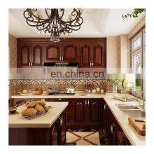 North American Classic Oak Solid Wood Kitchen Furniture Pantry Storage Island Cherry Wood Kitchen Cabinets thumbnail-2