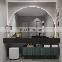 Sintered Stone Top Basin Contemporary Vanity Set thumbnail-4