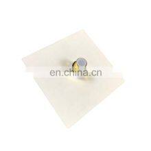 ABS Plastic Bathroom 8 Inches Shower Head White Gold Top Square Over Head Shower and Hand Shower Set thumbnail-3