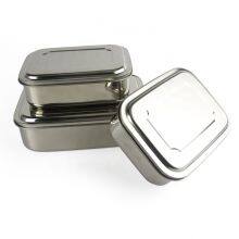 Wholesale Stainless Steel Rectangle Food Storage Containers Leak Proof Lunch Box With Lid thumbnail-5