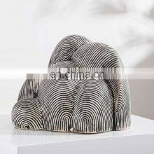 Modern Luxury Textured Mountains Shape Ceramic Home Accessories Living Room Decoration thumbnail-3