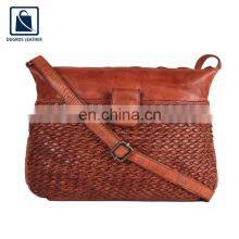Hot Selling Good Quality Luxury Zipper Closure Type Genuine Leather Side Bag at Competitive Price thumbnail-2