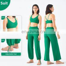 Custom Women Drawstring Pocket Soft Sport Pants High Waist Fitness Yoga Pants thumbnail-3