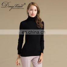 Basic Design Solid Pattern Cashmere Turtleneck Sweater for Women Winter Office Lady Style OEM Service for Adults thumbnail-5