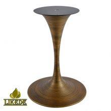 Hot Sale Antique Bronze Coated Steel Iron Wrinkle Metal Tulip Table Leg Furniture Legs