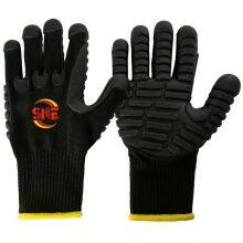 Snellsafety 7 Gauge Polyester Liner Gardening TPE Seamless Knitting Safety Gloves