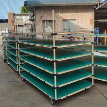 Industrial Metal Turnover Trolley With Adjustable Height thumbnail-4