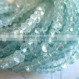 Aquamarine Rondelles Faceted thumbnail-4