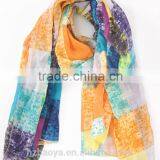 2016 Custom Chequer Colorful Print Hijab Scarf thumbnail-1