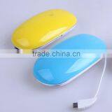 AWC808 5200mah Mouse Shape Cute Built in Cable Small Appliance Charger Portable Phone Charger thumbnail-2