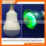 LED Light RGB White Colors Smart Bluetooth IOS Android APP Control Speaker Bulb thumbnail-1