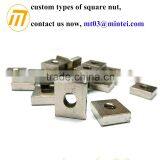 Customized m2 m3 m4 m5 m6 m8 M10 Square Nut