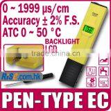 EC Electrical Conductivity Meter Tester Water 1999 MS/m ATC Backlight Aquarium
