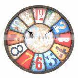 Handmade French Style Metal Clock Home Decors