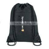 Drawstring Bag With Front Zipper Pocket thumbnail-1