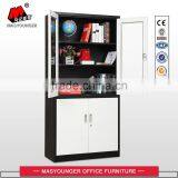 High Quality up Glass Door and Down Metal Door Filing Cabinet thumbnail-4