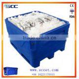 Rotational Molded Plastic Fish Container Cooler Insulation Fish Bin Fish Tank thumbnail-1