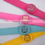 Fashion Rainbow Silicone Slap Sport Quartz Watch For Gifts With Size Customized thumbnail-5