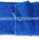 Ultra Absorbent and Fast Drying Tri-Fold Microfiber Golf Towel With Grommet and Clip thumbnail-3