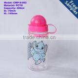 BPA Free 400ml Children's Plastic Water Bottle With Nozzle thumbnail-1