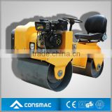 High quality gasoline engine double drum hand types of road roller