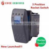 New Lanuched! 12V 3 Position Waterproof Led Light Bar Rocker Switch