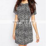 Dongguan Clothing Latest Women Summer Dresses, Short Sleeve Summer Dress for Fat Woman thumbnail-2