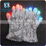 2016 Led gloves, light up in the dark flashing gloves for the crazy party,light gloves led