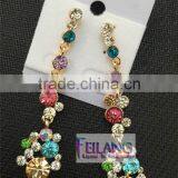 Wholesales Retro Diamond Earring Long Earrings Drop Earrings thumbnail-2