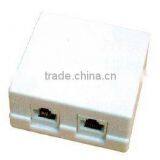 Cat.5e Surface Mount Dual Port Box