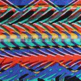 Zig Zag Stripe Diamond Shape Printed Polyester Cotton Rayon Blend Fabric thumbnail-5