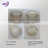 HRX-PC42 TRANSPARENT ROUND PC CUP OF TEALIAGHT CANDLE