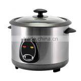 Chinese Factory Manufacture Stainless Steel Body Rice Cooker With Glass Lid thumbnail-2