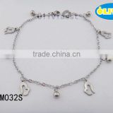 Olivia Jewelry Wholesale Stainless Steel Charm Anklets for Girls