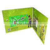 Green Style 4.3" Green Video Gift Item /Invitational LCD Video Greeting Card/Video Brochure